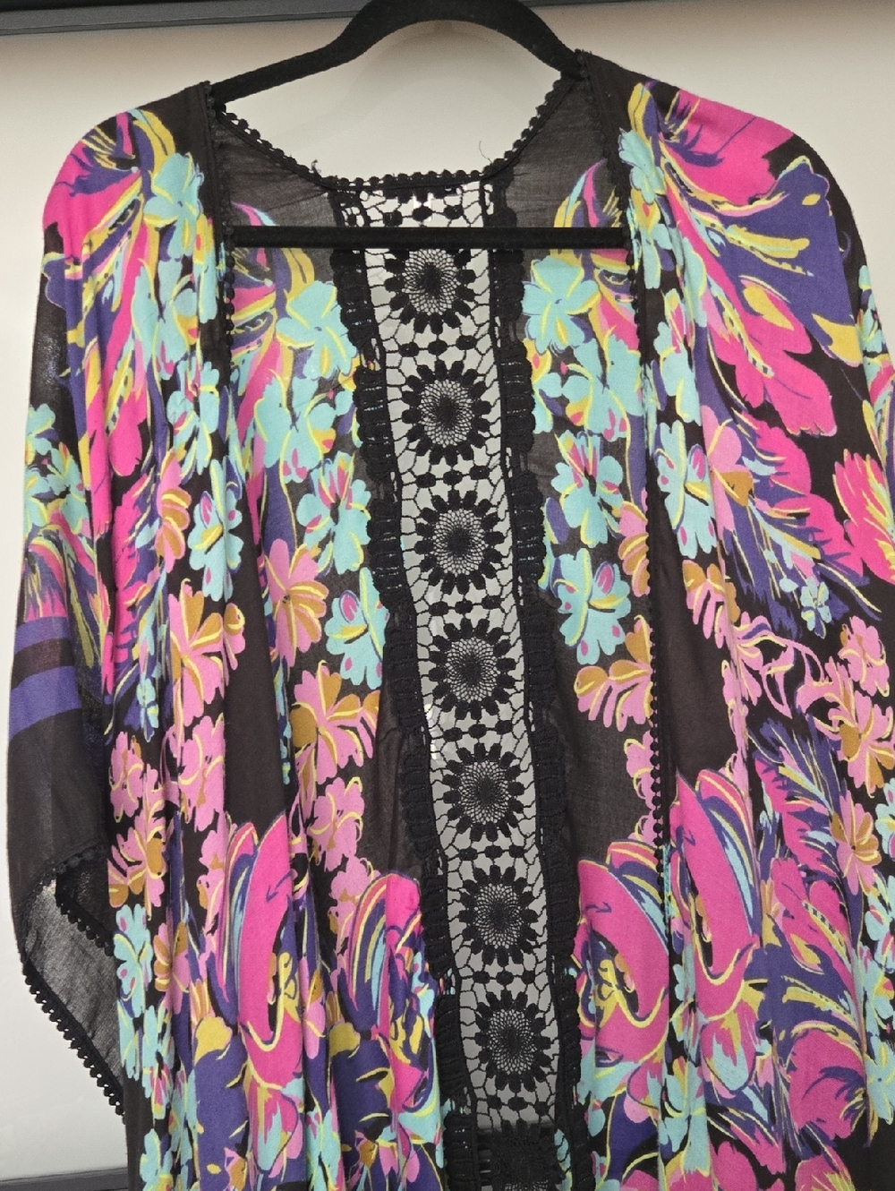 WOVEN HEART KIMONO XL - Picture 2 of 4